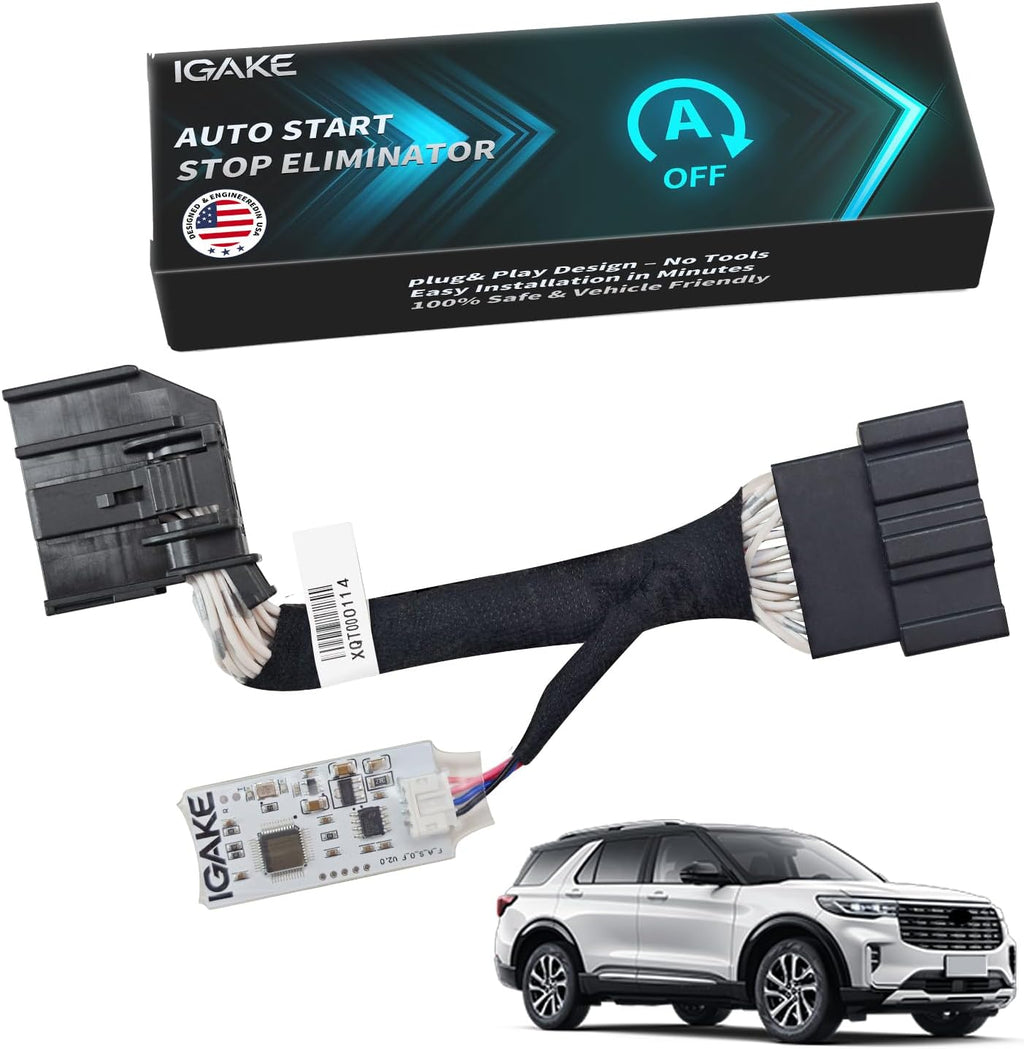 Auto Start Stop Eliminator Compatible with 2025 2026 Ford Explorer Auto Stop Eliminator Turn Off Idle Engine Stop Start Disable Plug Play Accessories Error Free