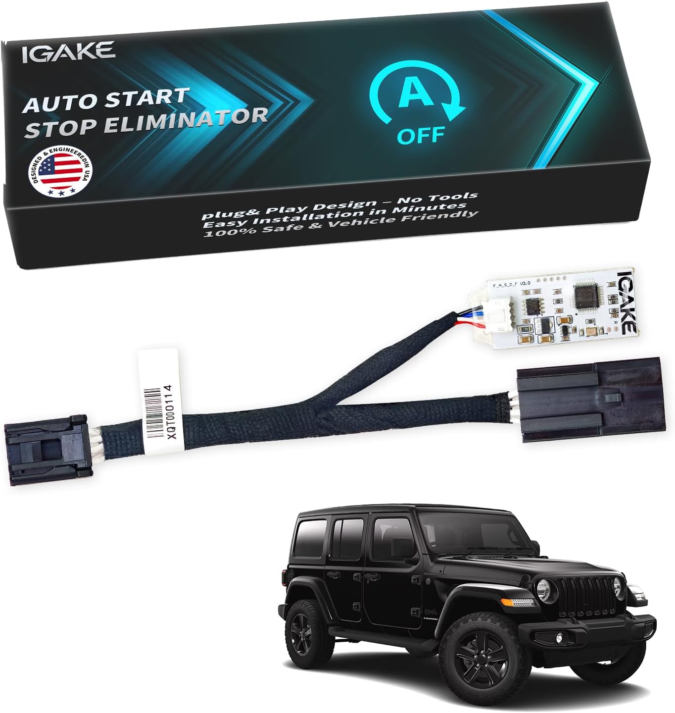 Auto Start Stop Eliminator Compatible with Jeep Wrangler JL 2018-2026 Gladiator JT 2020-2026