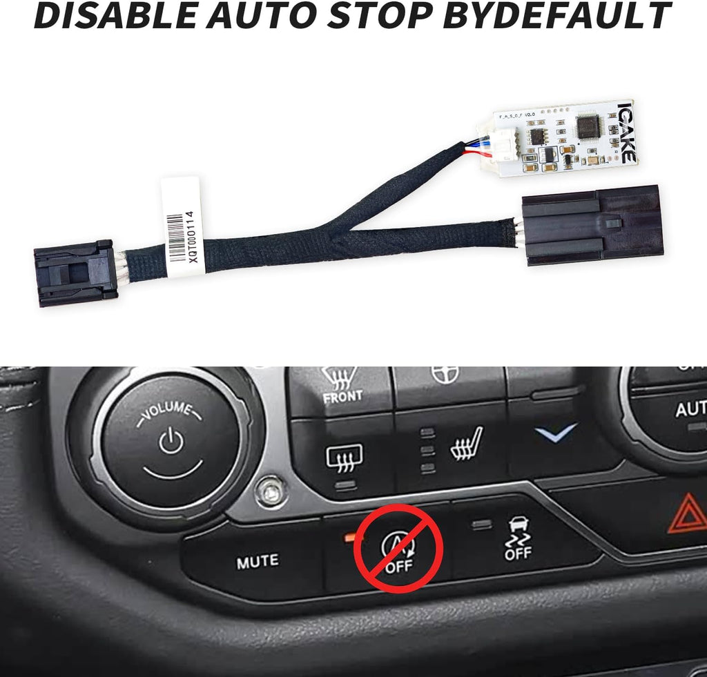 Auto Start Stop Eliminator Compatible with Jeep Wrangler JL 2018-2026 Gladiator JT 2020-2026