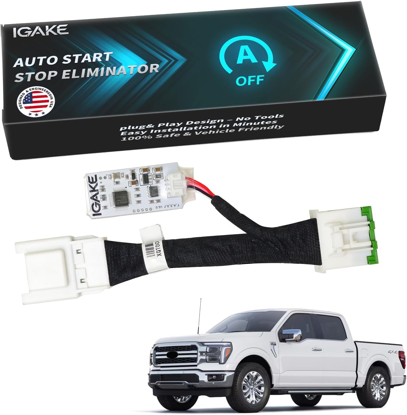 Auto Start Stop Eliminator for Ford F-150 2021 2022 2023 2024 2025 2026 Easy Install Memory Module Plug Play