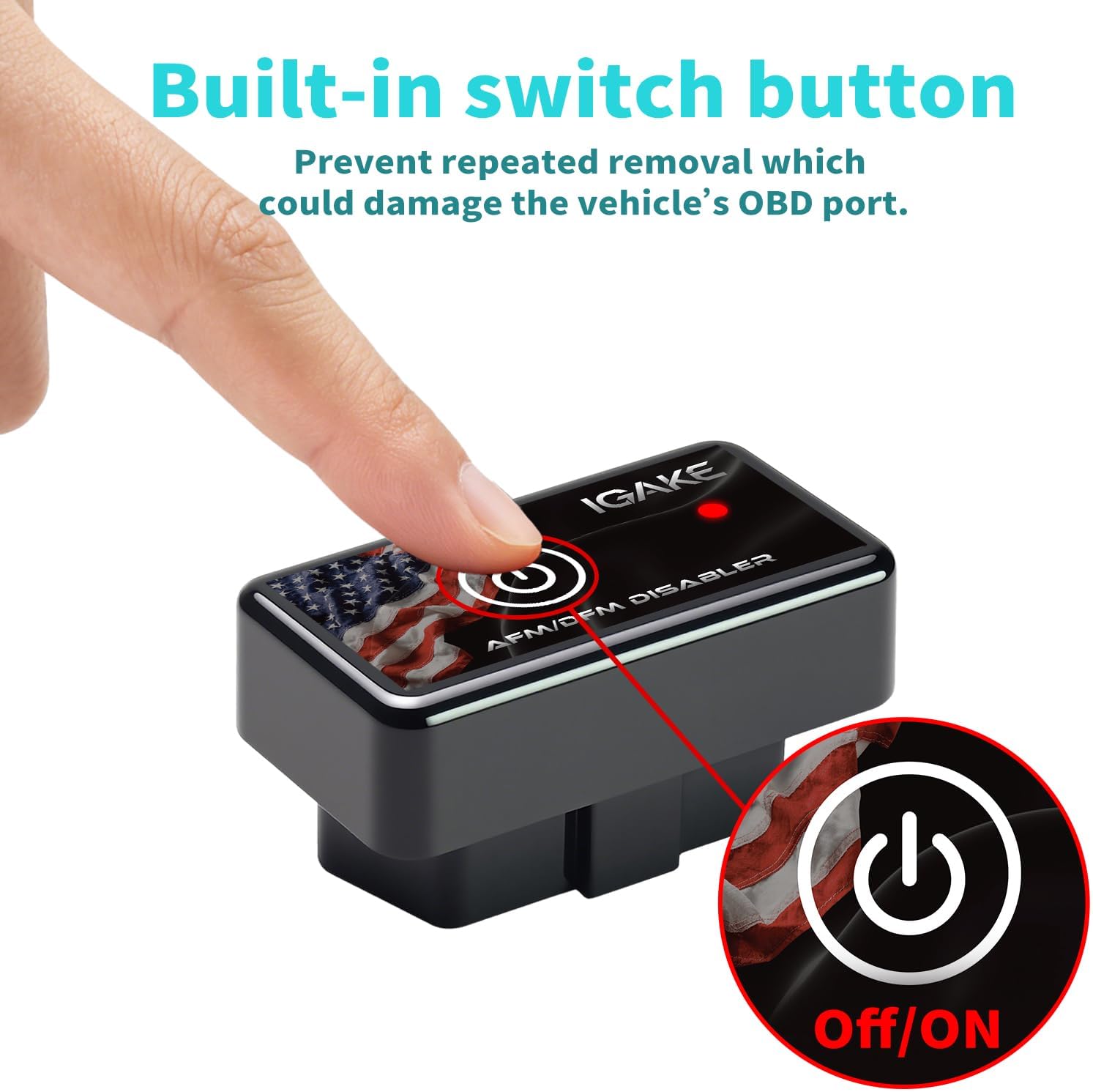 AFM Disabler Active Fuel Management Delete AFM/DFM Disabler 5.3 silverado With ON | OFF Button Compatible with V6 & V8 GM Motors (Chevy GMC Sierra GMC Yukon Cadillac Escalade etc)4.3L 5.3L 6.0L 6.2L