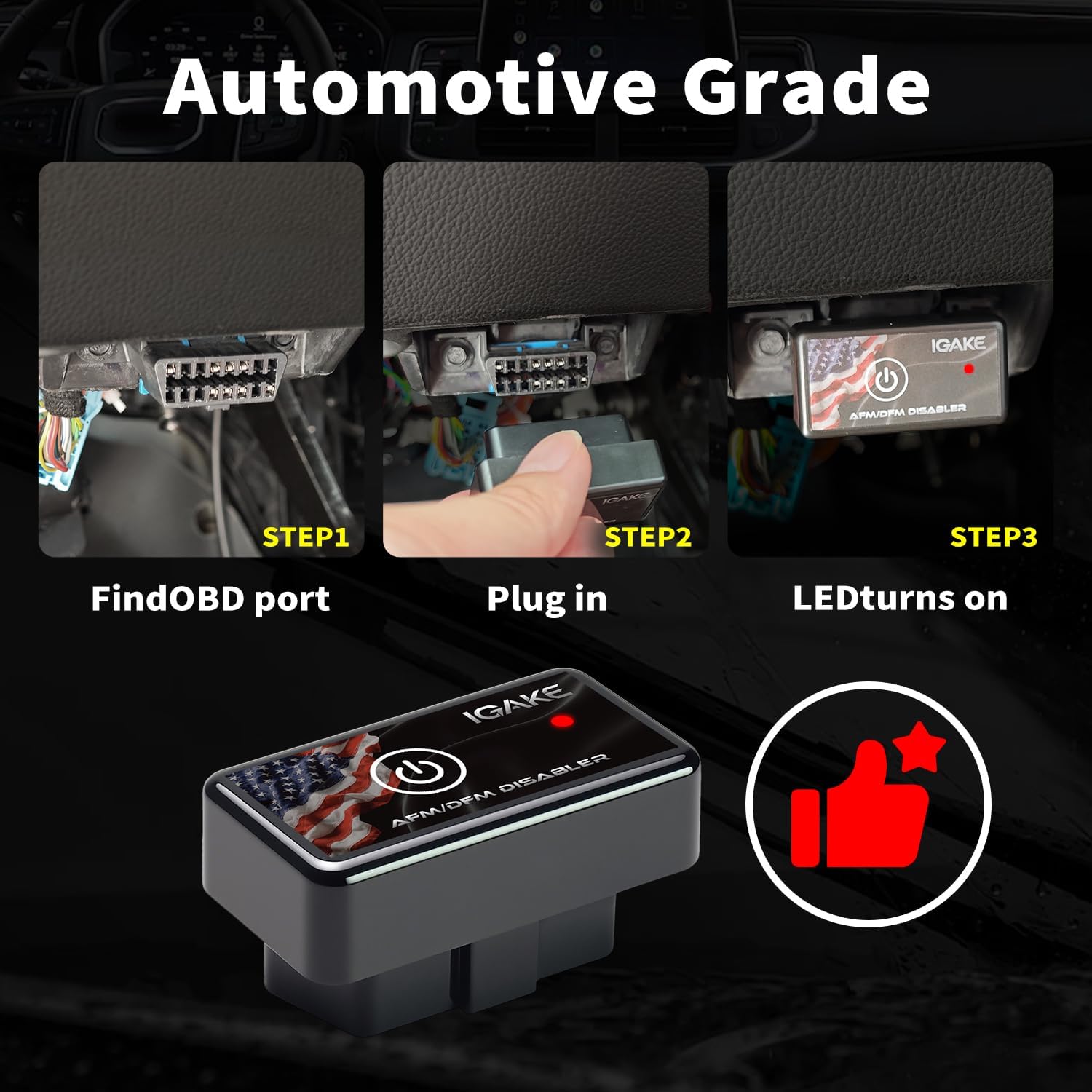 AFM Disabler Active Fuel Management Delete AFM/DFM Disabler 5.3 silverado With ON | OFF Button Compatible with V6 & V8 GM Motors (Chevy GMC Sierra GMC Yukon Cadillac Escalade etc)4.3L 5.3L 6.0L 6.2L