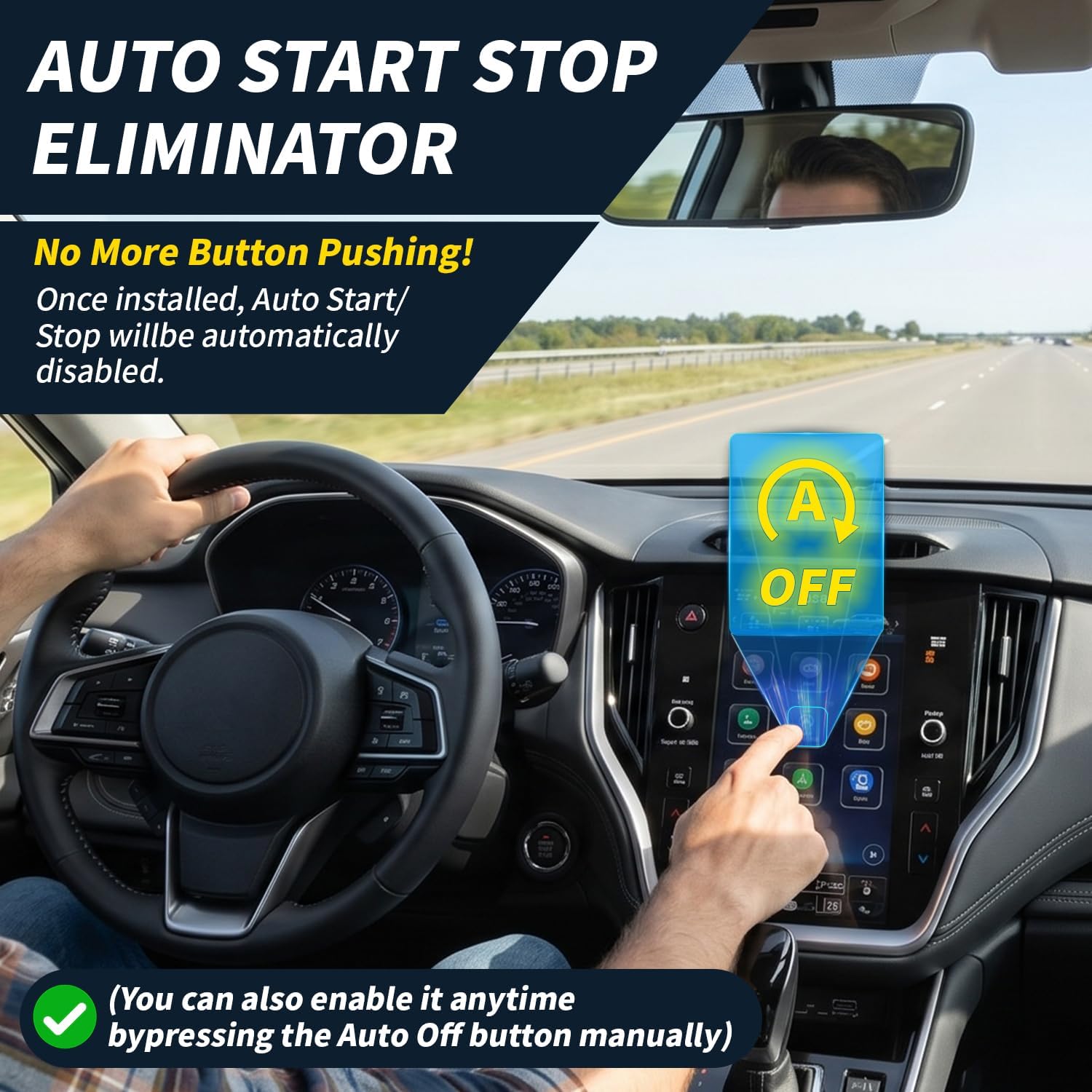 Auto Start Stop Eliminator for 2024-2026 Subaru Crosstrek | lmpreza | 2025 2026 Forester & 2023-2025 Outback | 23-26 Legacy Plug Play Autostop Eliminator Accessories (Not Fit 2026 Outback)