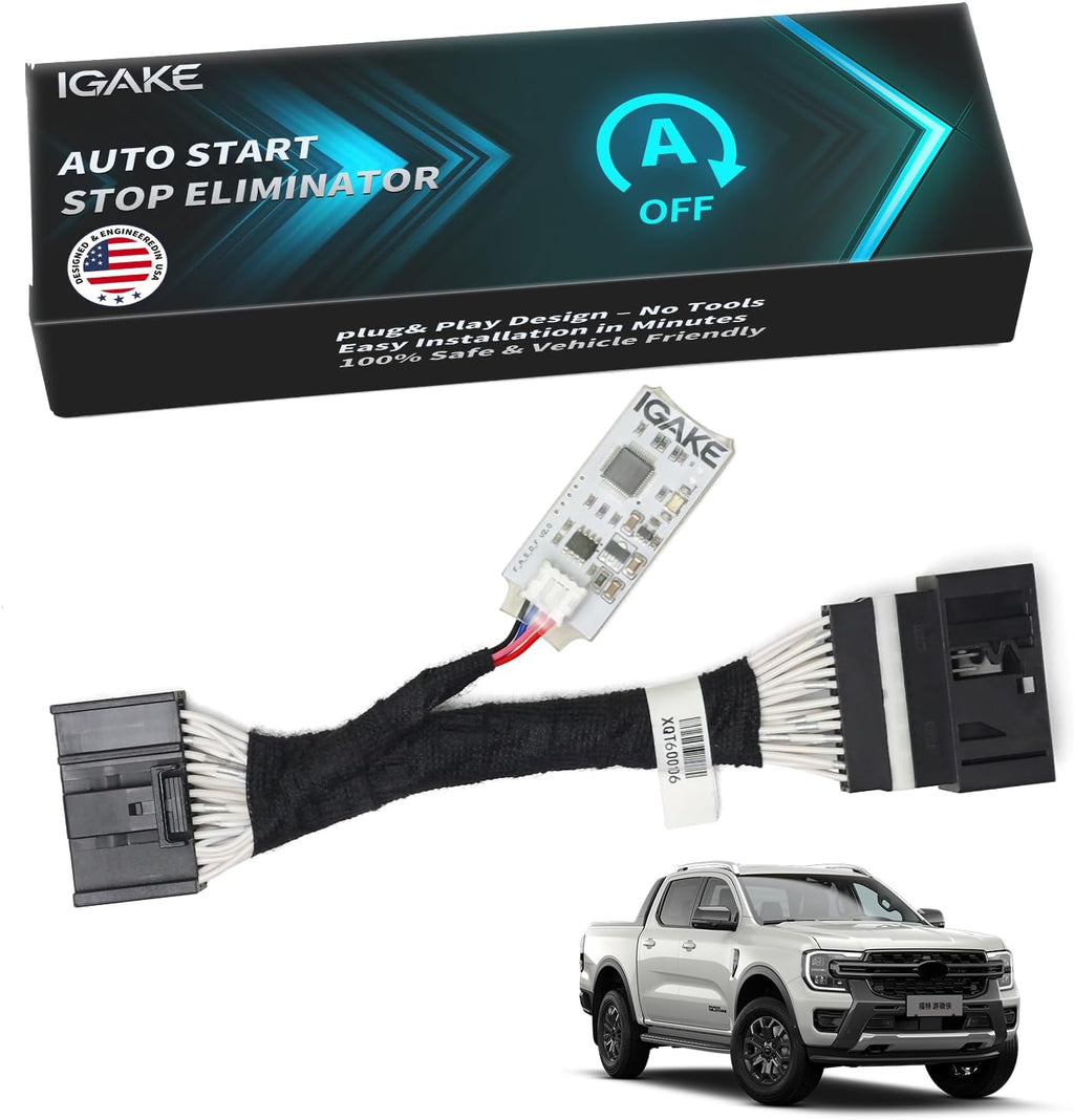 Auto Start Stop Eliminator for 2024 2025 2026 Ford Ranger & Ranger Raptor | 2025-2026 Maverick Auto Stop Eliminator Turn Off Idle Engine Stop Start Disable Plug Play Accessories Error Free