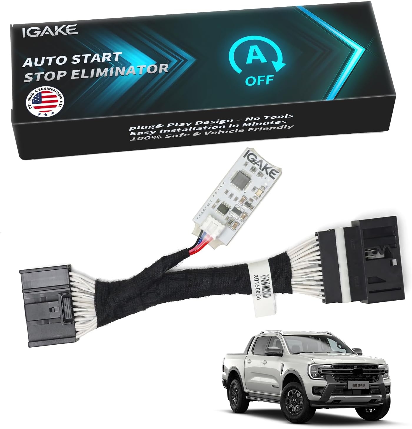 Auto Start Stop Eliminator for 2024 2025 2026 Ford Ranger & Ranger Raptor | 2025-2026 Maverick Auto Stop Eliminator Turn Off Idle Engine Stop Start Disable Plug Play Accessories Error Free
